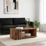 vidaXL Konferenčný stolík Staré drevo 90 x 50 x 33 cm Kompozitné drevo – Obrázok 4