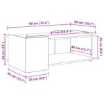 vidaXL Konferenčný stolík Dub artisan 90 x 50 x 33 cm Kompozitné drevo – Obrázok 10