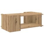 vidaXL Konferenčný stolík Dub artisan 90 x 50 x 33 cm Kompozitné drevo – Obrázok 2