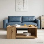 vidaXL Konferenčný stolík Dub artisan 90 x 50 x 33 cm Kompozitné drevo – Obrázok 4