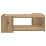 vidaXL Konferenčný stolík Dub artisan 90 x 50 x 33 cm Kompozitné drevo – Obrázok 5