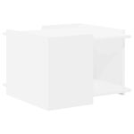 vidaXL Konferenčný stolík Biela 50,5 x 50 x 33 cm Kompozitné drevo – Obrázok 2