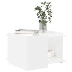 vidaXL Konferenčný stolík Biela 50,5 x 50 x 33 cm Kompozitné drevo – Obrázok 3