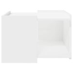 vidaXL Konferenčný stolík Biela 50,5 x 50 x 33 cm Kompozitné drevo – Obrázok 5