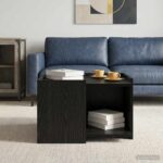 vidaXL Konferenčný stolík Čierny dub 50,5 x 50 x 33 cm – Obrázok 4