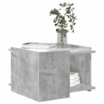 vidaXL Konferenčný stolík Betónovo sivá 50,5 x 50 x 33 cm – Obrázok 3