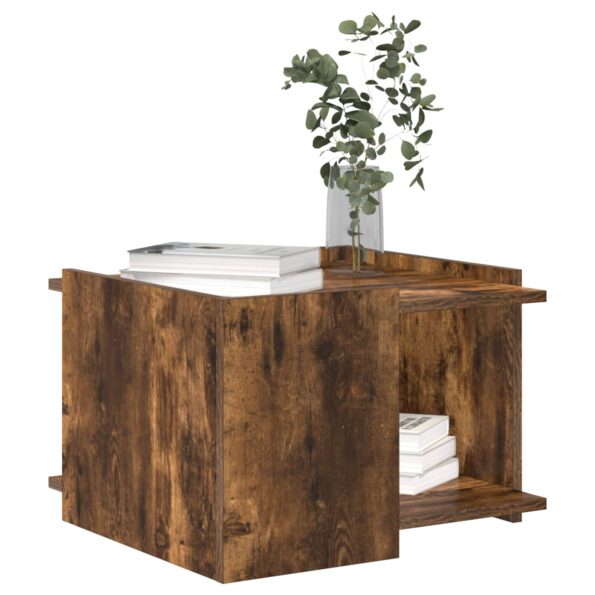 vidaXL Konferenčný stolík Dymový dub 50,5 x 50 x 33 cm – Obrázok 3