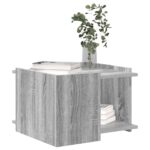vidaXL Konferenčný stolík Sivá sonoma 50,5 x 50 x 33 cm – Obrázok 3