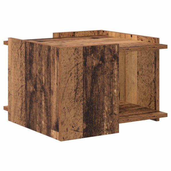 vidaXL Konferenčný stolík Staré drevo 50,5 x 50 x 33 cm – Obrázok 7