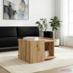 vidaXL Konferenčný stolík Dub artisan 50,5 x 50 x 33 cm