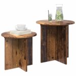 vidaXL Sada príručných stolíkov 2 pcs Staré drevo Konštruované drevo – Obrázok 3