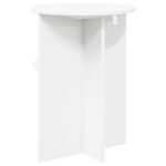 vidaXL Bočný stôl s úložiskom Biela Ø 39,5 x 55 cm Kompozitné drevo – Obrázok 7