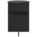 vidaXL Bočný stôl Čierny dub Ø 39,5 x 55 cm Kompozitné drevo – Obrázok 5