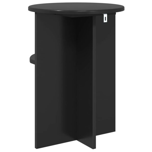 vidaXL Bočný stôl Čierny dub Ø 39,5 x 55 cm Kompozitné drevo – Obrázok 7
