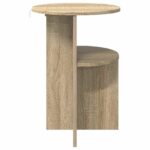 vidaXL Bočný stôl Dub sonoma Ø 39,5 x 55 cm Kompozitné drevo – Obrázok 6