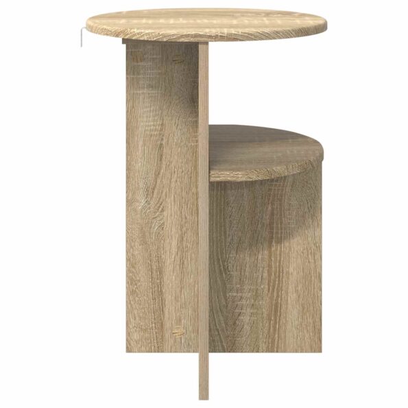 vidaXL Bočný stôl Dub sonoma Ø 39,5 x 55 cm Kompozitné drevo – Obrázok 6