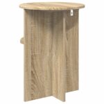 vidaXL Bočný stôl Dub sonoma Ø 39,5 x 55 cm Kompozitné drevo – Obrázok 7