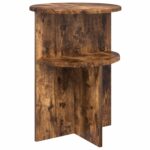 vidaXL Bočný stôl Dymový dub Ø 39,5 x 55 cm Kompozitné drevo – Obrázok 2