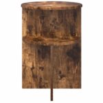 vidaXL Bočný stôl Dymový dub Ø 39,5 x 55 cm Kompozitné drevo – Obrázok 5