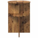 vidaXL Bočný stôl Staré drevo Ø 39,5 x 55 cm Kompozitné drevo – Obrázok 5