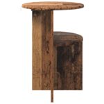 vidaXL Bočný stôl Staré drevo Ø 39,5 x 55 cm Kompozitné drevo – Obrázok 6