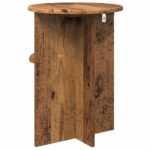 vidaXL Bočný stôl Staré drevo Ø 39,5 x 55 cm Kompozitné drevo – Obrázok 7
