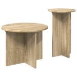 vidaXL Sada príručných stolíkov 2 pcs Dub sonoma Kompozitné drevo – Obrázok 5