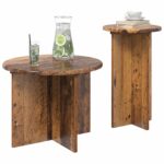 vidaXL Sada príručných stolíkov 2 pcs Staré drevo Kompozitné drevo – Obrázok 3