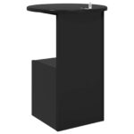 vidaXL Bočný stôl Čierny dub Ø 39,5 x 55 cm Kompozitné drevo – Obrázok 7