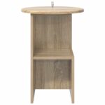 vidaXL Bočný stôl Dub sonoma Ø 39,5 x 55 cm Kompozitné drevo – Obrázok 5