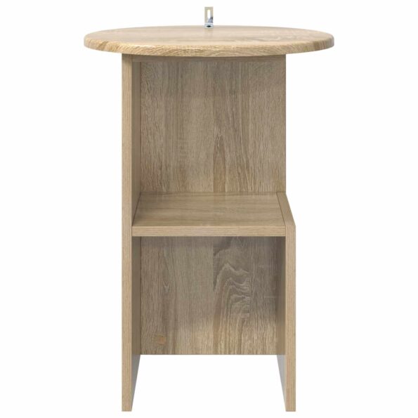 vidaXL Bočný stôl Dub sonoma Ø 39,5 x 55 cm Kompozitné drevo – Obrázok 5