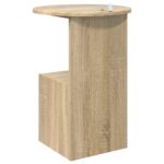 vidaXL Bočný stôl Dub sonoma Ø 39,5 x 55 cm Kompozitné drevo – Obrázok 7