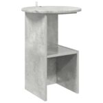 vidaXL Bočný stôl Betónovo sivá Ø 39,5 x 55 cm Kompozitné drevo – Obrázok 2