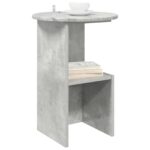 vidaXL Bočný stôl Betónovo sivá Ø 39,5 x 55 cm Kompozitné drevo – Obrázok 3