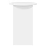 vidaXL Bočný stôl Biela s vysokým leskom Ø 39,5 x 55 cm – Obrázok 6