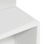 vidaXL Bočný stôl Biela s vysokým leskom Ø 39,5 x 55 cm – Obrázok 8