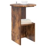 vidaXL Bočný stôl Dymový dub Ø 39,5 x 55 cm Kompozitné drevo – Obrázok 3