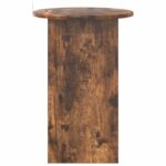 vidaXL Bočný stôl Dymový dub Ø 39,5 x 55 cm Kompozitné drevo – Obrázok 6