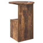 vidaXL Bočný stôl Dymový dub Ø 39,5 x 55 cm Kompozitné drevo – Obrázok 7