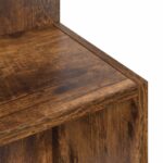 vidaXL Bočný stôl Dymový dub Ø 39,5 x 55 cm Kompozitné drevo – Obrázok 8