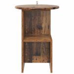 vidaXL Bočný stôl Staré drevo Ø 39,5 x 55 cm Kompozitné drevo – Obrázok 5