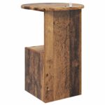 vidaXL Bočný stôl Staré drevo Ø 39,5 x 55 cm Kompozitné drevo – Obrázok 7