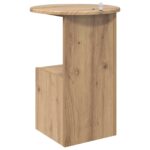 vidaXL Bočný stôl Dub artisan Ø 39,5 x 55 cm Kompozitné drevo – Obrázok 7