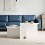 vidaXL Konferenčný stolík Biela 100 x 50 x 40 cm Kompozitné drevo – Obrázok 4