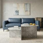vidaXL Konferenčný stolík Betónovo sivá 100 x 50 x 40 cm