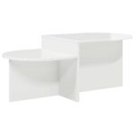 vidaXL Konferenčný stolík Biela s vysokým leskom 100 x 50 x 40 cm – Obrázok 2