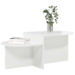 vidaXL Konferenčný stolík Biela s vysokým leskom 100 x 50 x 40 cm – Obrázok 3