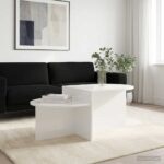 vidaXL Konferenčný stolík Biela s vysokým leskom 100 x 50 x 40 cm – Obrázok 4