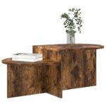 vidaXL Konferenčný stolík Dymový dub 100 x 50 x 40 cm Kompozitné drevo – Obrázok 3
