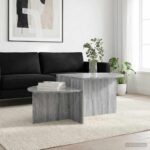 vidaXL Konferenčný stolík Sivá sonoma 100 x 50 x 40 cm – Obrázok 4